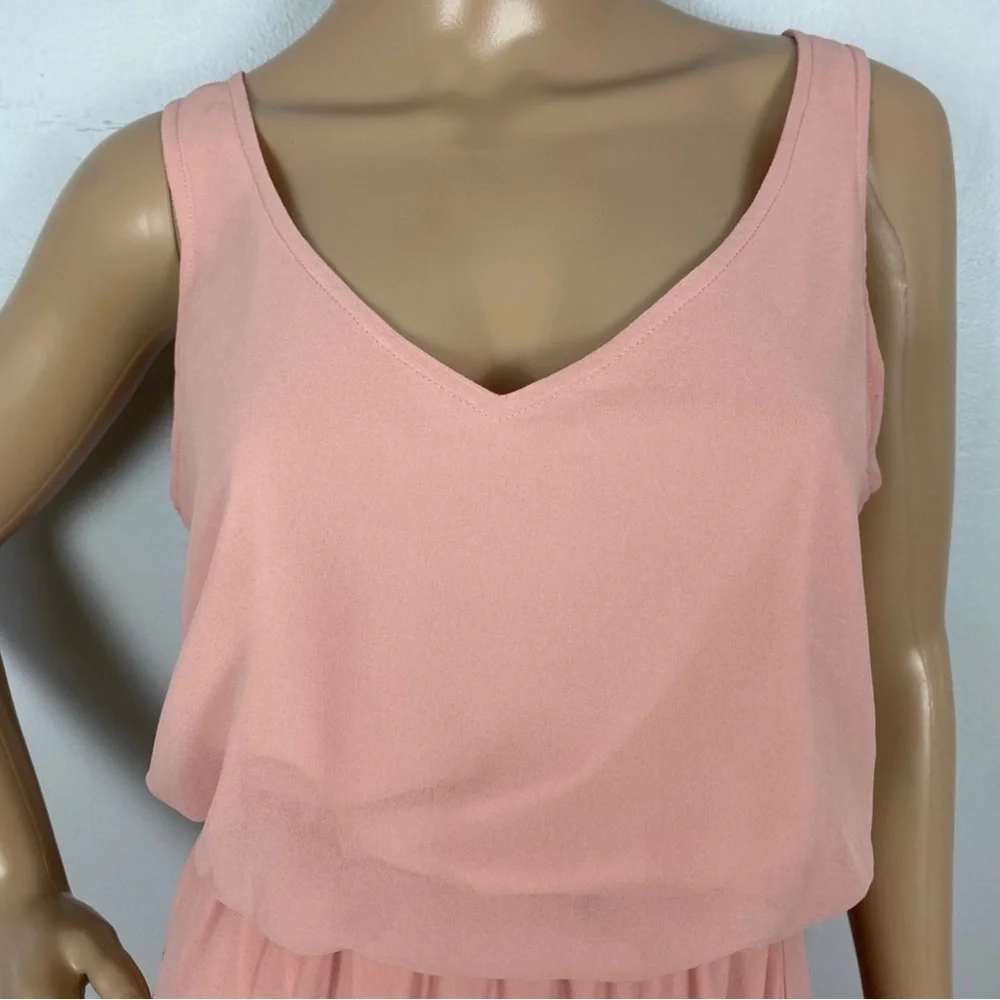 SHOW ME YOUR MUMU PINK V-NECK MAXI DRESS - Picture 3 of 9